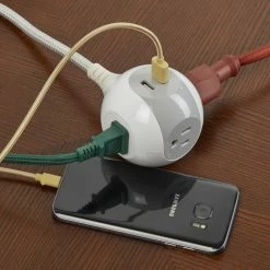 Globe Sales Shop -Globe Sales Shop globe 3 outlet power cube 2 usb 5 designer cord white grey 333f3e63 6c30 4cde aad5 78dd690c5eae