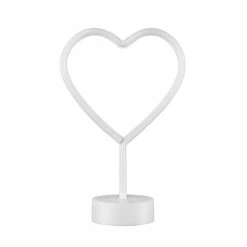 Globe Electric 3W Battery-Operated LED Heart Neon Light