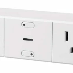 Globe Indoor Wifi Smart Plug, 2-Outlets, Compatible With Alexa And Google Assistant, White