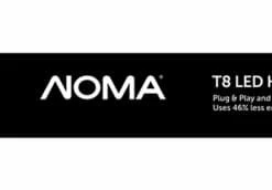 Globe NOMA T8 G13 Base Non-Dimmable LED Hybrid Tube Light Bulb, 4000K, Cool White, 32W, 48-in