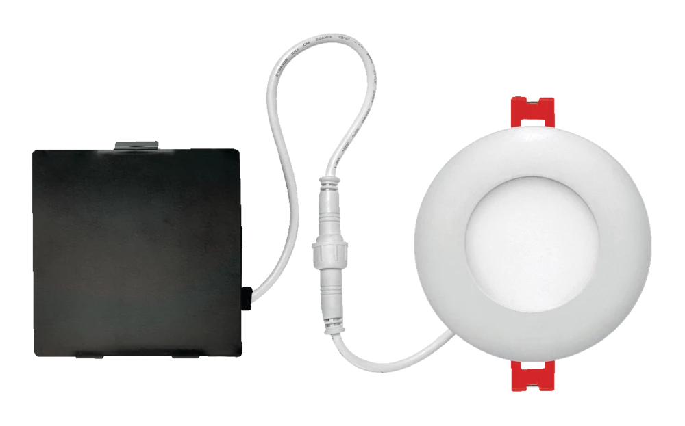 Globe Electric Ultra-Slim Round LED Recessed Lighting Kit, 3-in, Assorted Colours 2 Globe Electric Ultra-Slim Round LED Recessed Lighting Kit, 3-in, Assorted Colours - Image 2